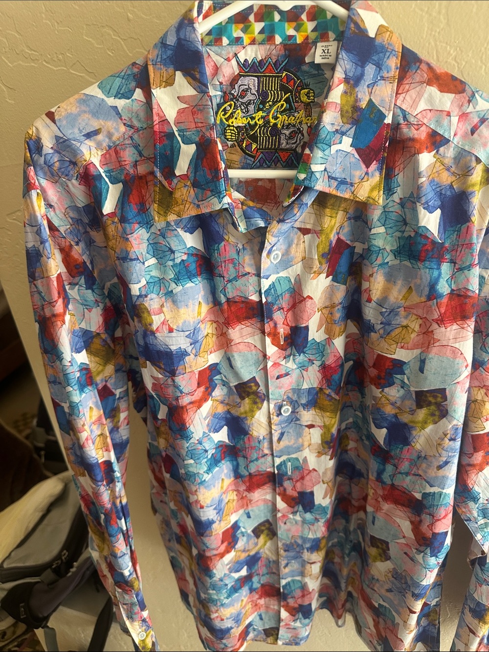 Robert Graham Multicolor Abstract Watercolor Button-Down Shirt